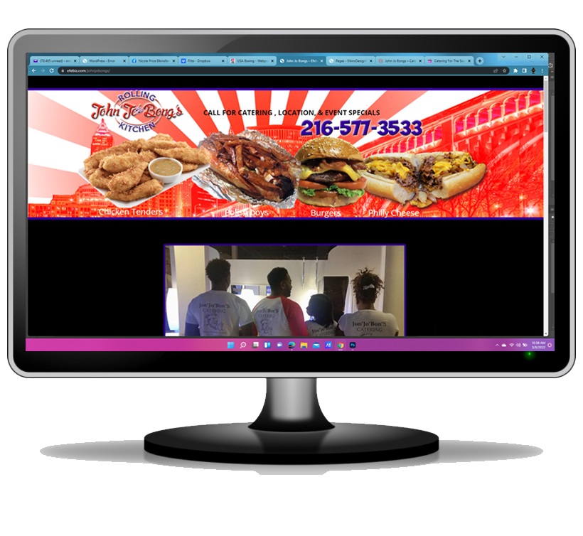 Party Catering Web Design Template